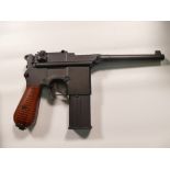 KWC M712 broomhandle BB Co2 pistol: with box