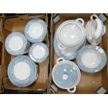 Royal Doulton Reflections design dinner ware: (2 trays,