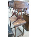 Reproduction Mahogany small sofa table: together with oak similar item(2)