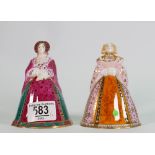 Royal Worcester Candle Snuffer Anne of Cleeves & Catherine of Aragon: Both From The Connoisseur
