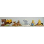 Royal Doulton Winnie the Pooh figures to include: Toot Toot went the Wistle ,