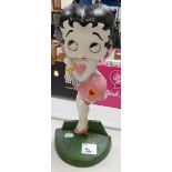 A reproduction Betty Boop door stop: height 36cm