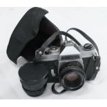Chinon CS 35mm Film Camera: 55mm & 28 mm lens(2)