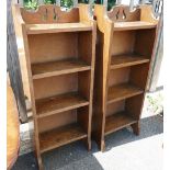 1920's Oak Open Bookcases(2)