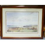 Signed W Fergie Limited edition priny: titled Berwick on Tweed From Halidon Hill
