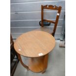 Art Deco Oak Coffee Table: together with earlier chair(2)