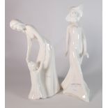 Royal Doulton Images Figures: First Steps HN3282 together with Wistful HN3644.