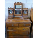 Edwardian Mirror backed dressing table