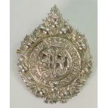 Argyle and Sutherland large military cap badge: height 8cm.
