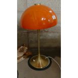 Mid Century brass and perspex unbranded table light