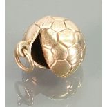 9ct gold football charm: (broken), 4.