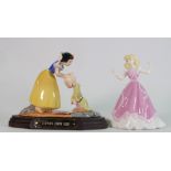 Royal Doulton Disney Showcase figures: Dopeys First Kiss,