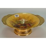 Aynsley Orchard Gold 2 Handled Fruit Bowl, boxed,