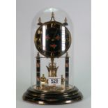 Mid century Kenda domed Anniversary clock: height 30cm