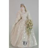 Coalport for Compton Woodhouse Figure of Diana Princess of Wales: in wedding dress,