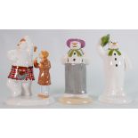 Coalport Snowman Boxed Figures: The Greeting,