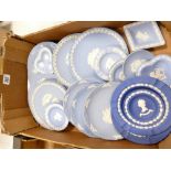 A Collection of Wedgwood Jasper ware Christmas / Commemorative Plate: together with similar