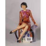 Peggy Davies Clarice teatime figurine: artist original colourway 1/1 by Victoria Bourne