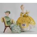 Royal Doulton Lady figure Ascot HN2356: together with Last Waltz Hn2315(2)