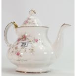 Royal Albert Victoriana rose Teapot: (factory seconds)