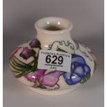 Moorcroft Sweetness vase: designed by Nicola Slaney, height 7.