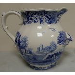 A large Spode Italian patterned water basin: height 32cm