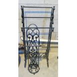 Wrought Iron Towel Rail & Toilet Roll Stand(2):