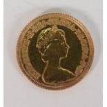 Gold Half Sovereign dated 1982: