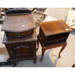 Reproduction Telephone Table and Bedside Cabinet: