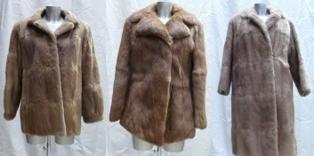 Group of fur Coats: to include A Musquash fur ladies JacketSize 12,