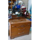 1920's Oak Dressing Table: