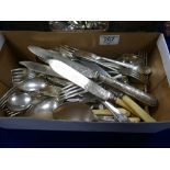 A collection of Silver plated vintage cutlery:
