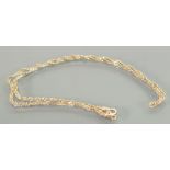 9ct gold necklace: 3.2 grams.