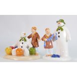Coalport Snowman Boxed Figures: Soft Landing and The Gift(2):