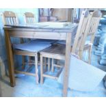Reproduction Pine Table & Chairs(5):