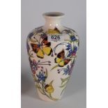 Moorcroft The Woolley blue curls vase: limited edition 3/50 and signed by designer Nicola Slaney.