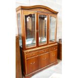 Reproduction Mahogany Glazed Display Cabinet: