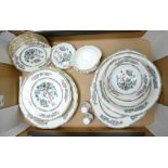 Duchess China Floral decorated dinner ware: 32 piece