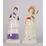 Royal Doulton figures from the Kate Greenaway collection: Anna HN2802 and Lori HN2801 (2)