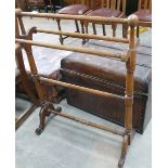 Victorian Mahogany Towel Rail: