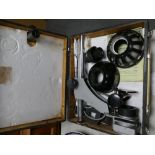 Zenith cased photographic enlarger kit: