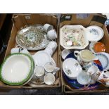 Mixed collection of items to include: Ridgway Indian Tree server platters,