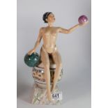 Peggy Davies Isadora figurine: artist original colourway 1/1 by V Bourne