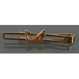 9ct Angling tie pin: decorated with a fish,4.