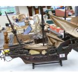 Modelist Made Golden Hinde Model Boat: length 72cm
