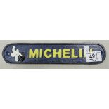 A reproduction Mitchellin metal sign: length 27cm