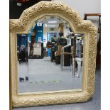 Bevel Edged Decorative Wall Mirror: width 84cm and height 96cm