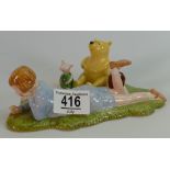Royal Doulton Winnie Pooh: tableau 'Summer's Day Picnic. Boxed with Cert.