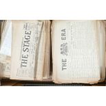 A collection of the era newspapers: and the stage from the early 20th century