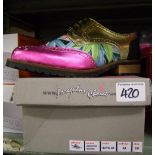 A pair of Irregular Choice Mood Moves dance shoes: size 39, new in box.